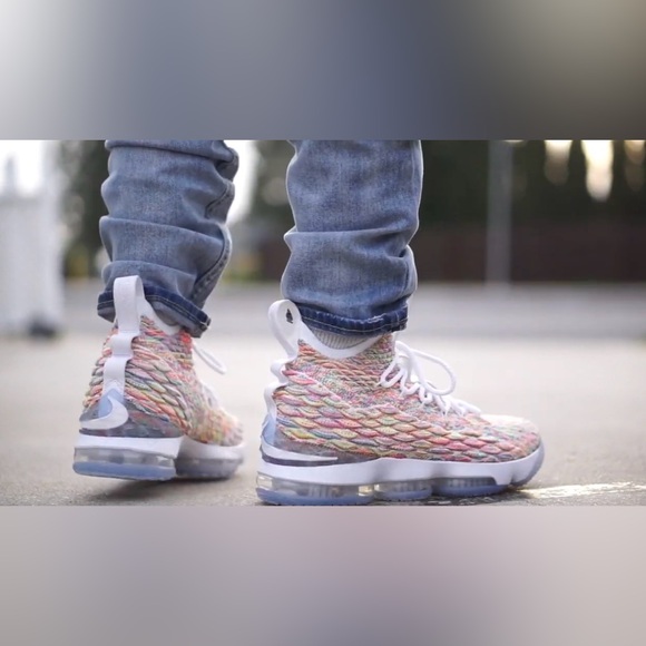 Nike LeBron 15 Fruity Pebbles Sneakers - Picture 1 of 5